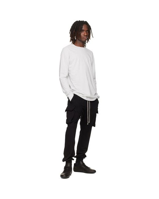 Rick Owens Black Temple Mastodon Cut Sweatpants for men