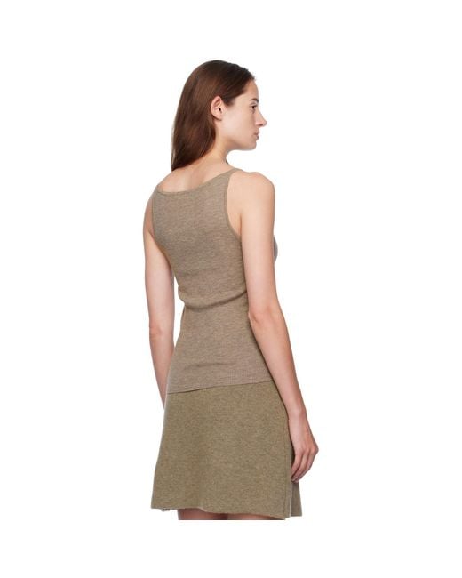Lisa Yang Multicolor Taupe Lynette Tank Top