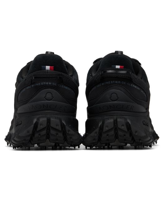 【MONCLER】Trailgrip Apexレザー＆スエード・トレーナー Moncler ブラック Trailgrip Apex レザー＆スエード スニーカー
