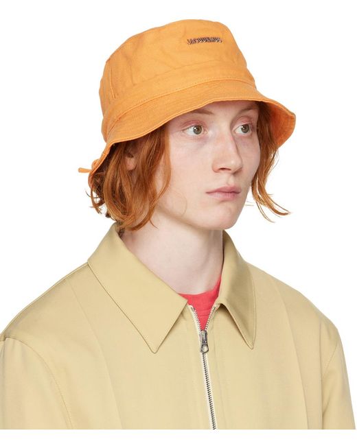 Jacquemus Natural Yellow 'le Bob Gadjo' Bucket Hat for men