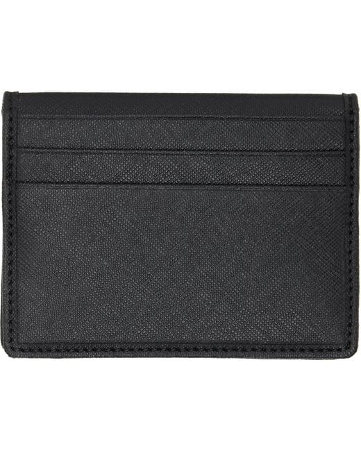 Vivienne Westwood Black Orb Bifold Card Holder for men