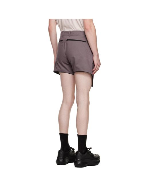 OLLY SHINDER Purple Scout Shorts for men