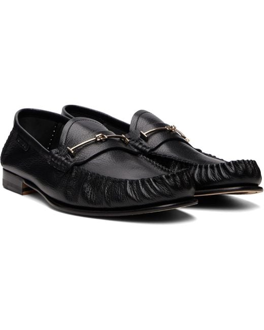 Tom Ford Black Shiny Leather Ripley Loafers