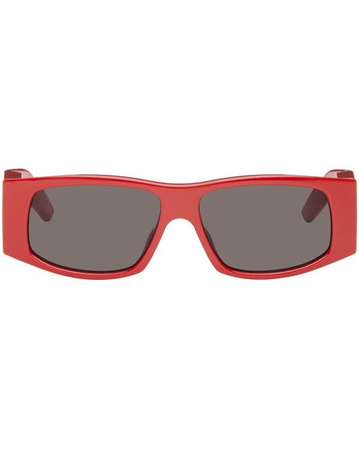 Balenciaga Black Red Led Frame Sunglasses