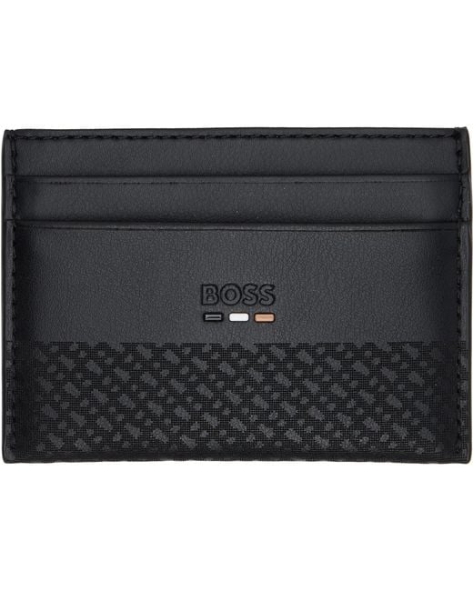 Boss Black Emed Logo Card Holder for men
