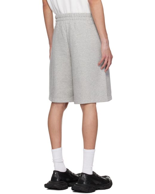 Short Gris À Logo De Style Collégial Et À Image De Palmier Palm Angels pour homme en coloris Multicolor