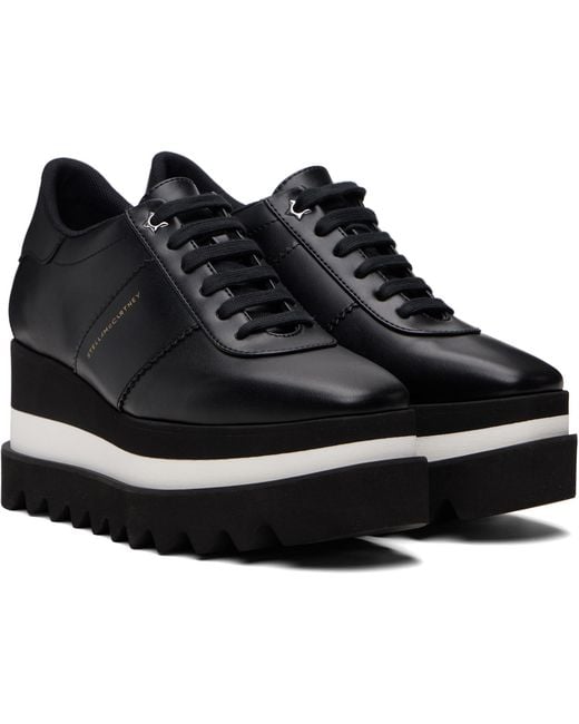 Stella McCartney Black Sneak-Elyse Platform Sneakers