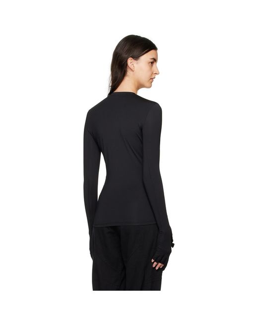 BONBOM Black Biker Long Sleeve T-Shirt