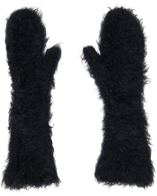 HELIOT EMIL Black Chisel Gloves for men
