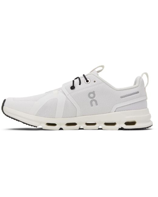 On Shoes ジュニア｜オフホワイト Cloud Sky スニーカー Black
