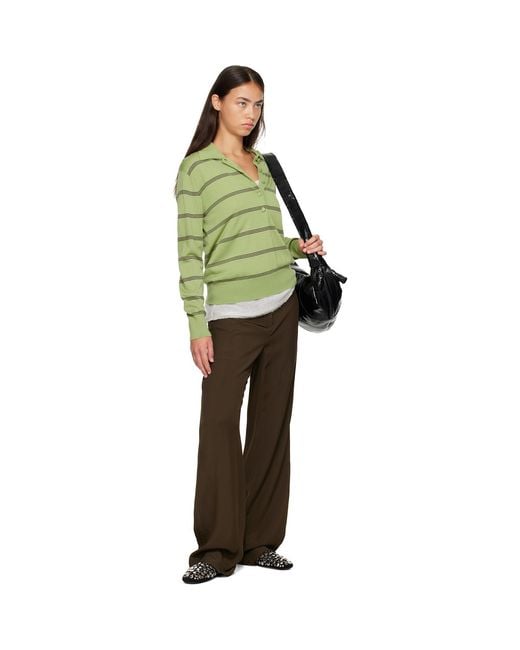 Proenza Schouler Brown Lien Trousers