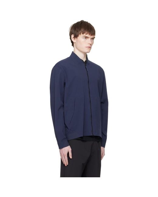 Veilance Blue Diode Bomber Jacket for men