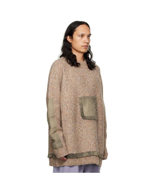 Pull beevoua e A.A.Spectrum光谱 pour homme en coloris Brown
