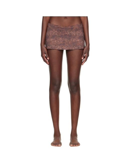 Fruity Booty Brown Shania Swim Bloomer Miniskirt