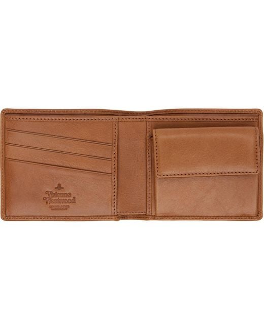 Vivienne Westwood Brown Coin Pocket Wallet for men