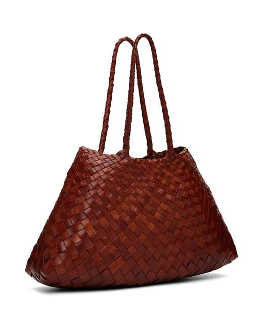 Dragon Diffusion Brown Santa Croce Big Tote