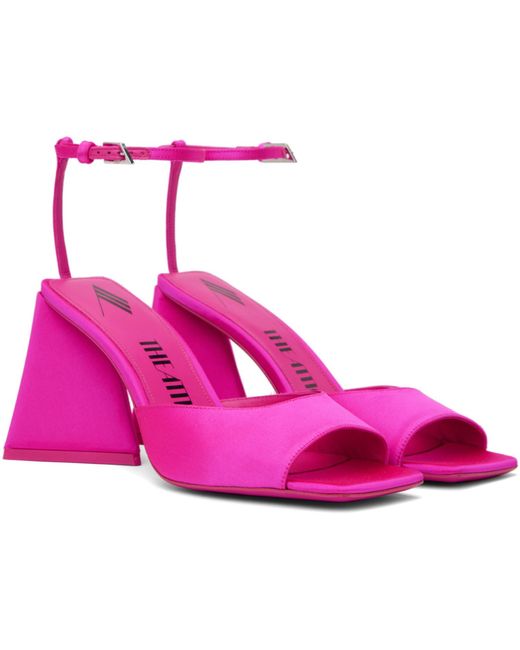 The Attico Pink Piper Heeled Sandals