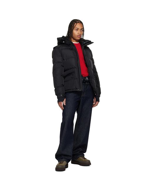 Moncler Black Kasanka Hooded Down Ski Jacket for men