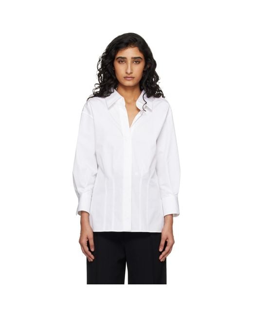 Givenchy White Slashed Poplin Shirt