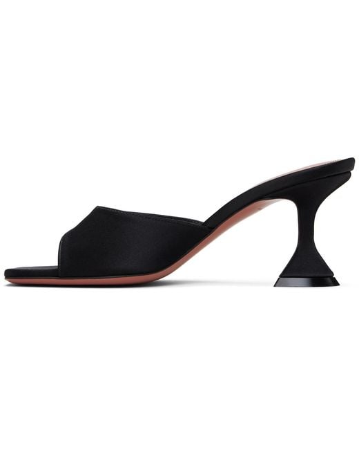AMINA MUADDI Black Lupita Slipper 70 Heeled Sandals