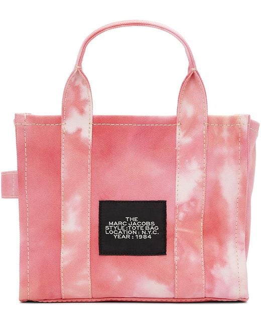 Marc Jacobs 'the Tie-dye Mini Traveler' Tote in Pink | Lyst
