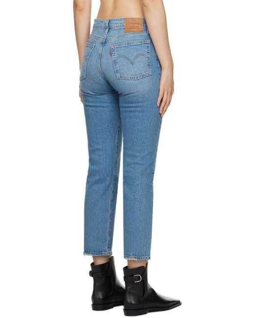 Levi's Blue Wedgie Straight Fit Jeans