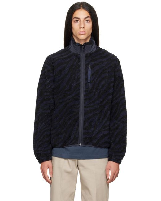 PS by Paul Smith Black Zebra Zip-up Sweater for men