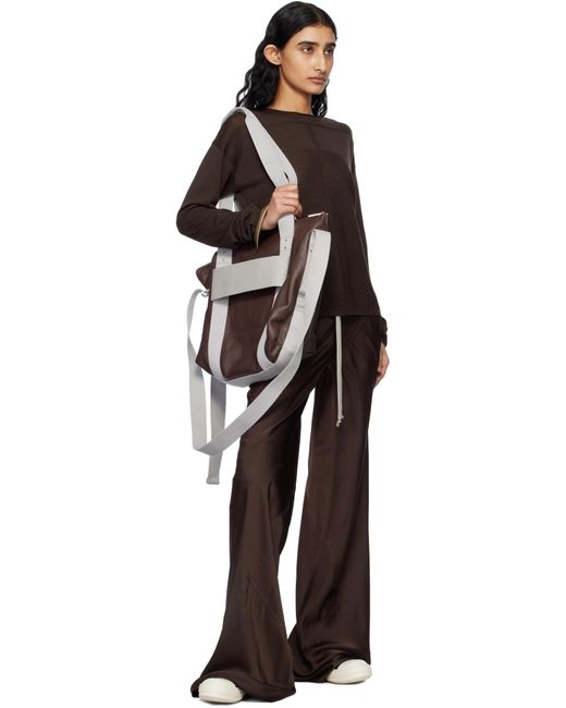 【Rick Owens】ブラウン Hollywood Trolley トートバッグ Rick Owens ブラウン Hollywood Trolley トートバッグ ブラウン