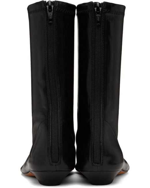 Bottines Apollo Noires À Petit Talon Khaite en coloris Black