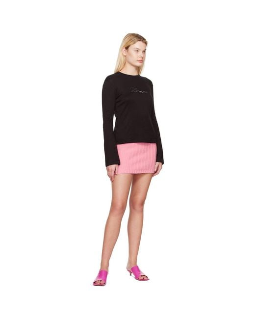 Blumarine Multicolor Embroide Miniskirt