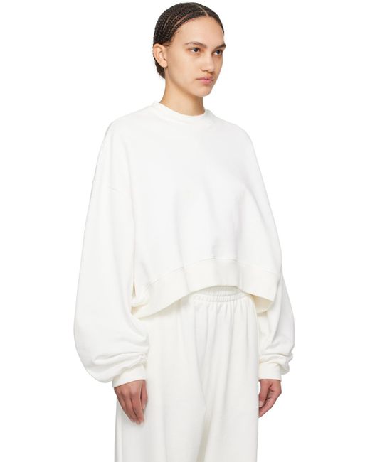 Wardrobe NYC White Off- Hailey Bieber Edition Hb Track Sweatshirt