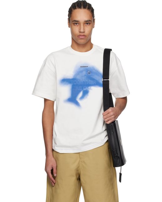 T-Shirt 0105 Blanc Adererror pour homme en coloris Blue