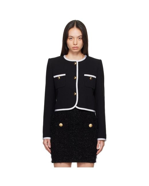 Moschino Black Heart Buttons Jacket