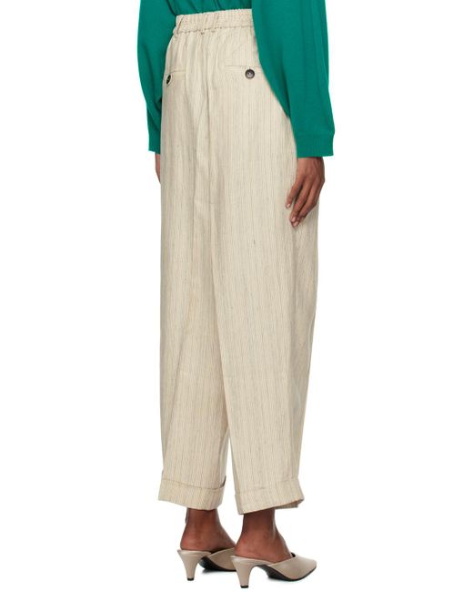 Cordera Natural Loose-fit Trousers