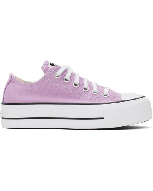Converse Black Chuck Taylor All Star Lift Platform Low Top Sneakers