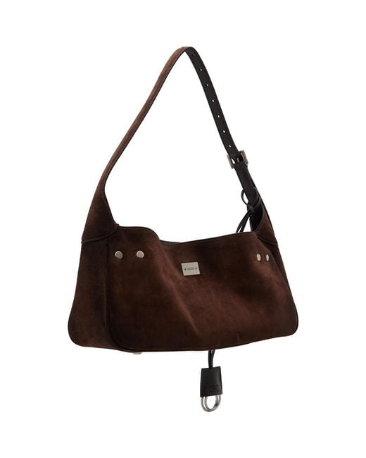 Balenciaga Brown Bel Air Waxed Suede S Bag