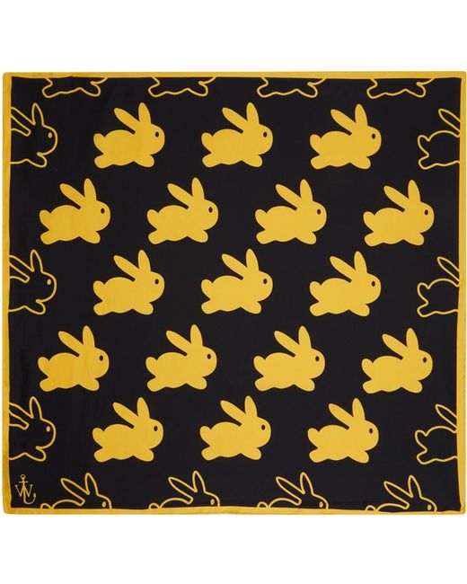 J.W. Anderson Yellow Black Bunny Scarf for men
