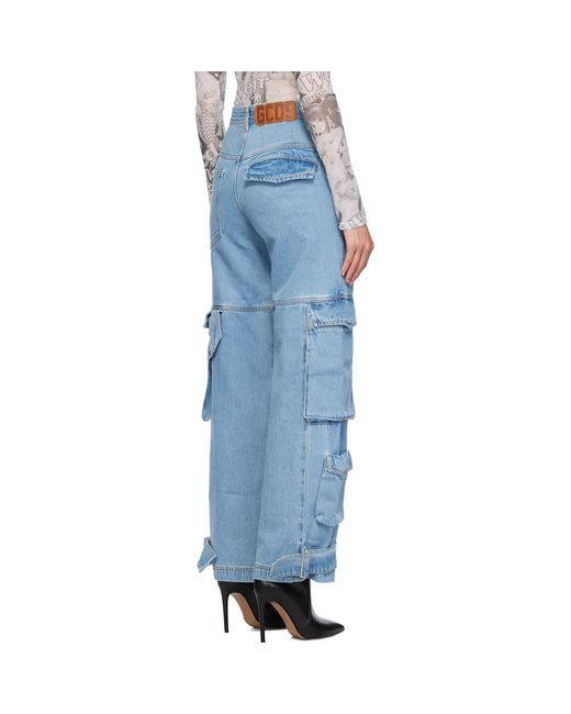 Gcds Blue Ultracargo Jeans