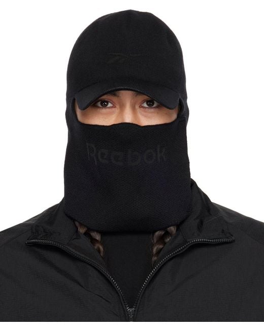 Reebok Black Vector Knitted Cap for men