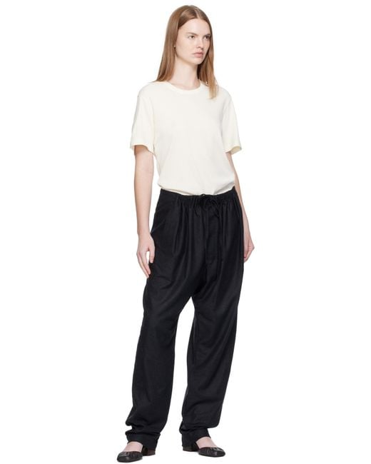 Lemaire Black Off- Rib T-Shirt