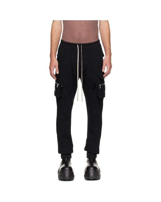 Rick Owens Black Tower Mastodon Cargo Pants for men