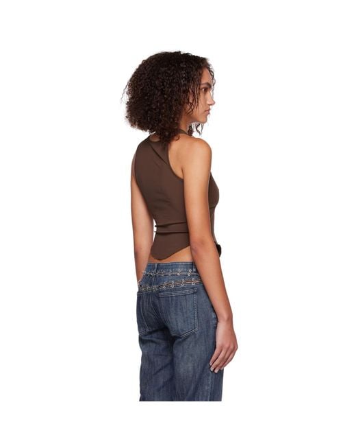 Miaou Black Brown Hannah Jewett Edition Bobbi Tank Top