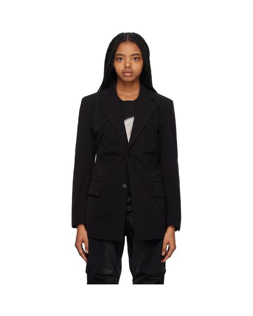 we11done Black Gathered Blazer