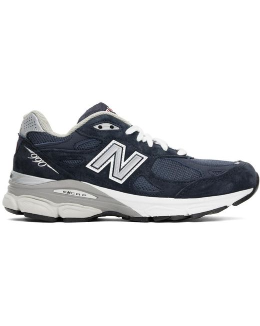 New Balance Suede 990v3 Sneakers in Navy (Blue) | Lyst UK