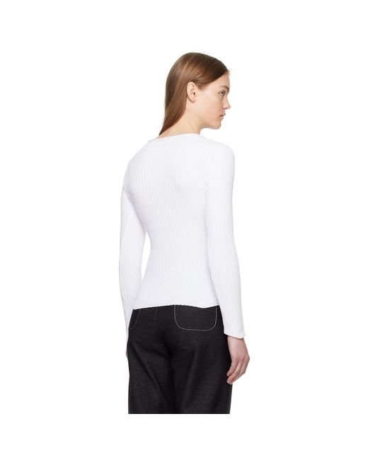Pull calcio blanc MM by Max Mara en coloris White