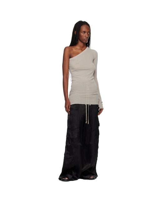 Rick Owens Black Off- Temple Ziggy Minidress