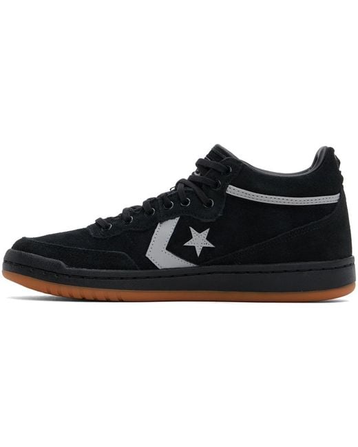 Converse Black Suede Mid-Top Sneakers for men