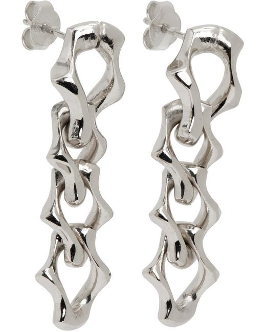 Emanuele Bicocchi Sterling Silver Arabesque Heart Single Earring