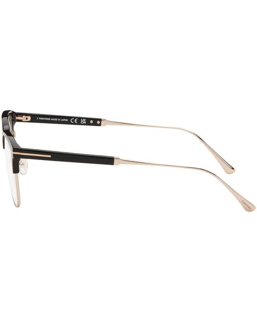 Tom Ford Black Browline Glasses for men