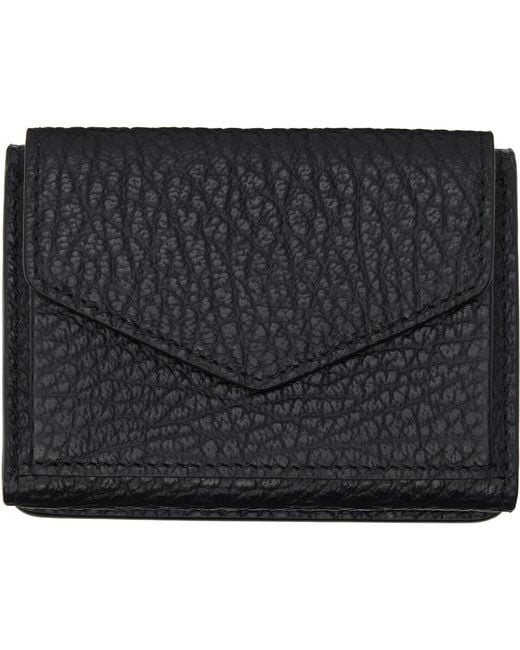 Maison Margiela Black Four Stitches Pocket Wallet for men
